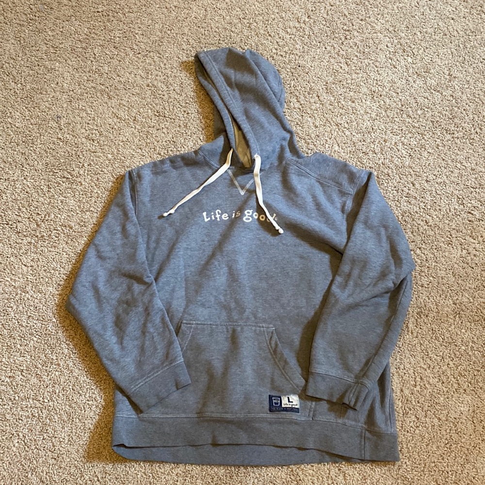 Life is good oversized hoodie